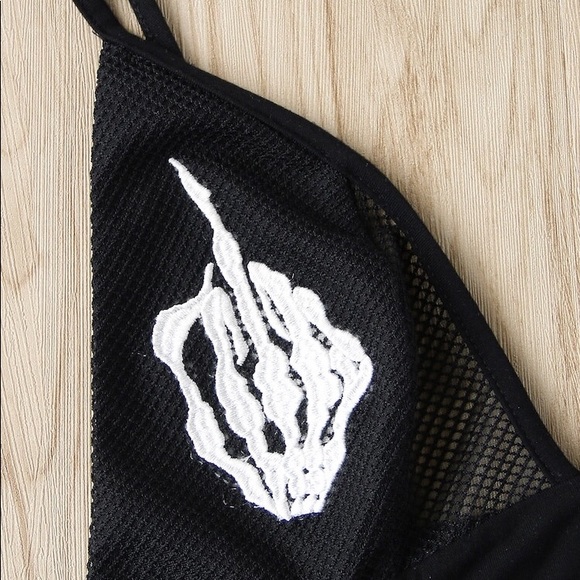 Black Friday SALE ‼️Fishnet Skeleton🖕🏽Bralette - Picture 3 of 5